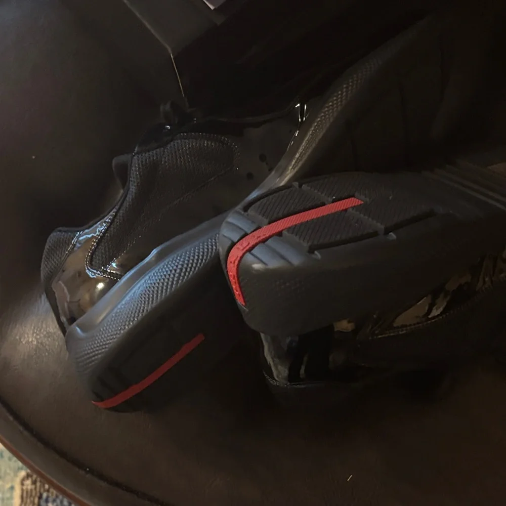 Prada Black and Red Sneakers Gently Used. Accepting All Offers! - Picture 3 of 15